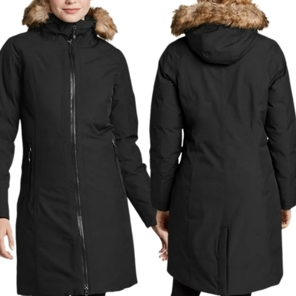 Eddie Bauer Women's Winter Jacket Size Small in Black - Picture 1 of 15